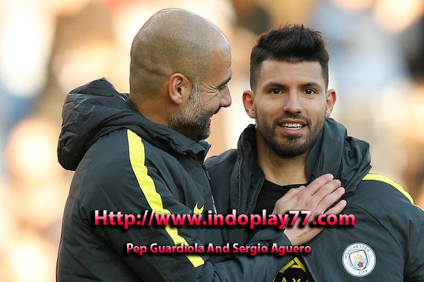 Pep Guardiola And Sergio Aguero