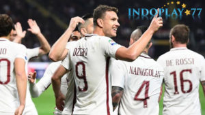 Dua Gol Dzeko Antar Roma Menang Telak Atas Milan